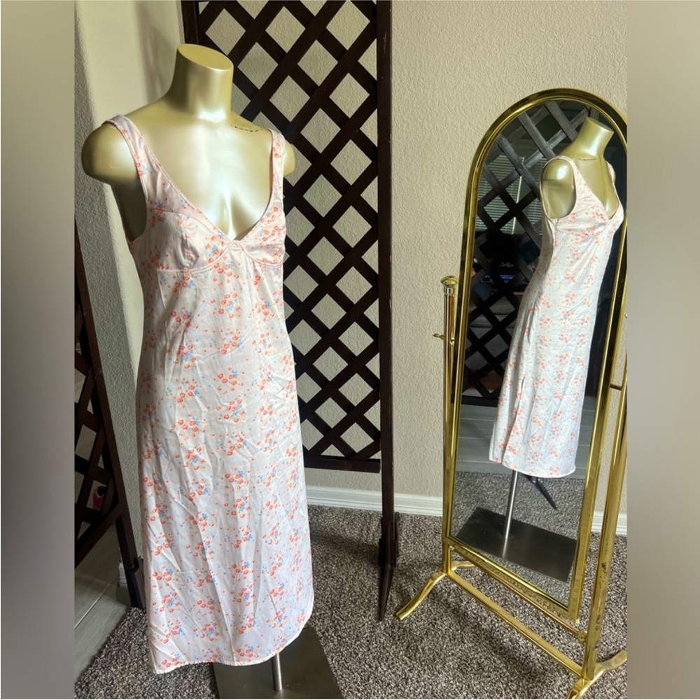 Urban Outfitters Slip Flowers Dress